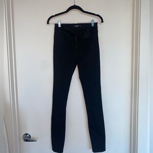 Hudson Women’s jeans, black, Barbara style, super skinny high rise. Size 25